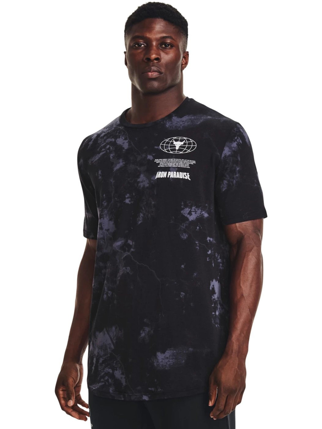 UNDER ARMOUR Abstract Printed Project Rock Statement Short Sleeves Relaxed-Fit T-Shirt