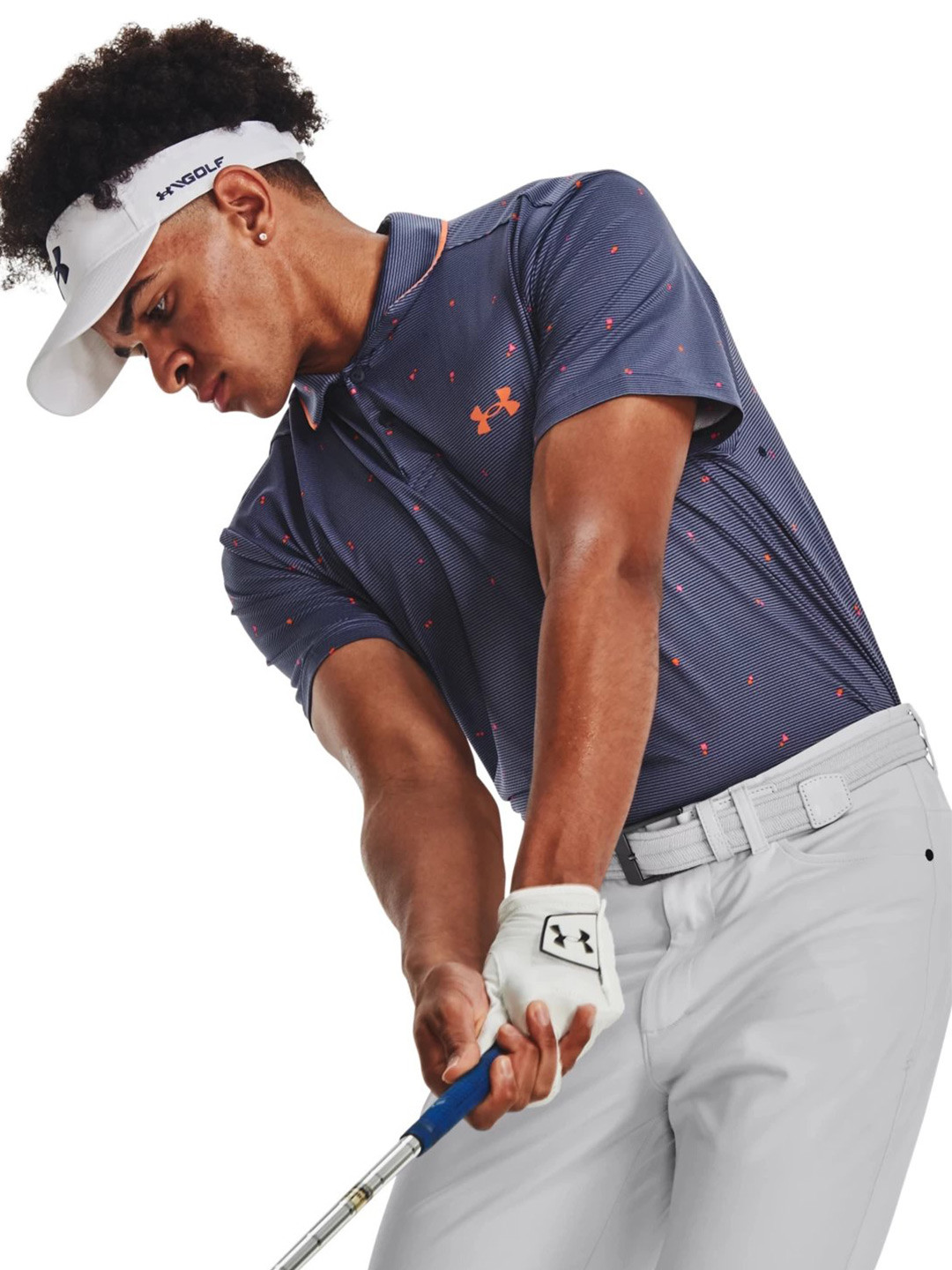 UNDER ARMOUR Printed Iso-Chill Verge Polo Collar T-Shirt