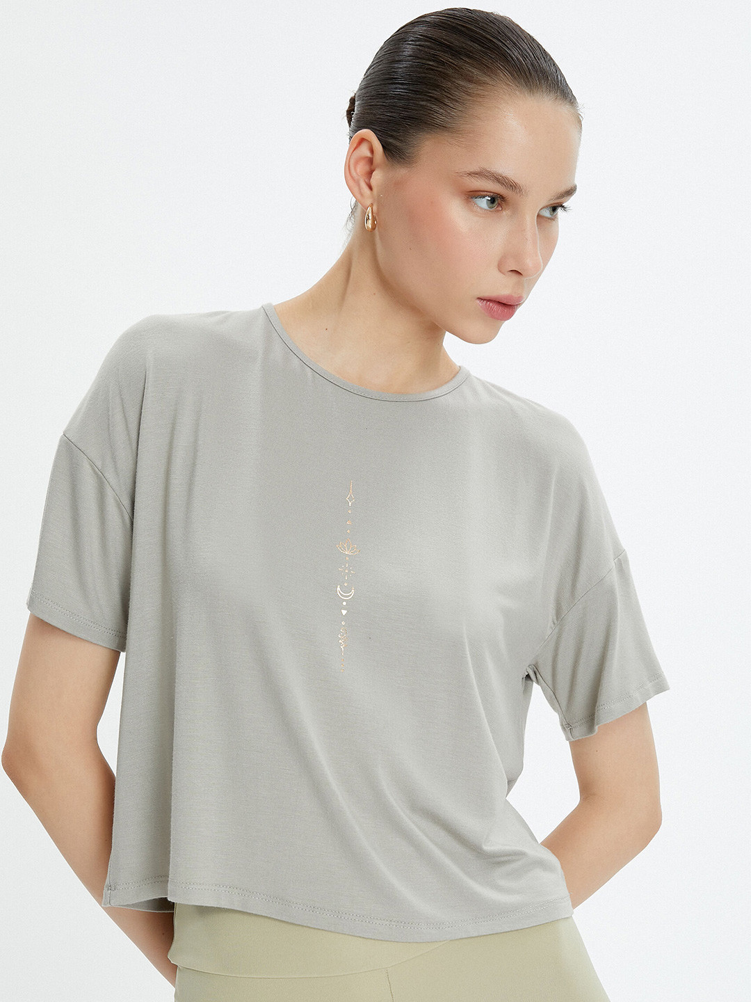 Koton Extended Sleeves Tie-Ups Styled Back Sports Top
