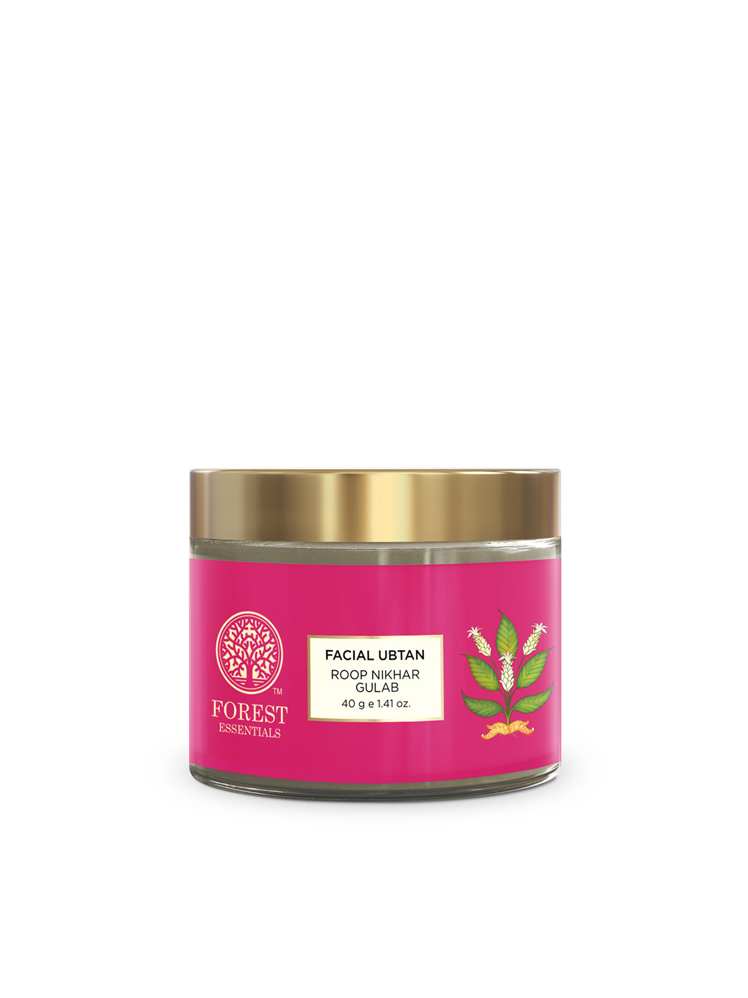 Forest Essentials Roop Nikhar & Gulab Facial Ubtan Mask - 40 g