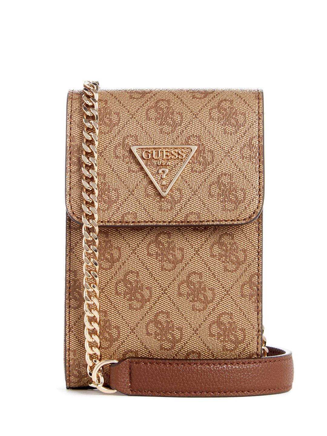 GUESS Brand Logo Printed Mobile Holder Pouch