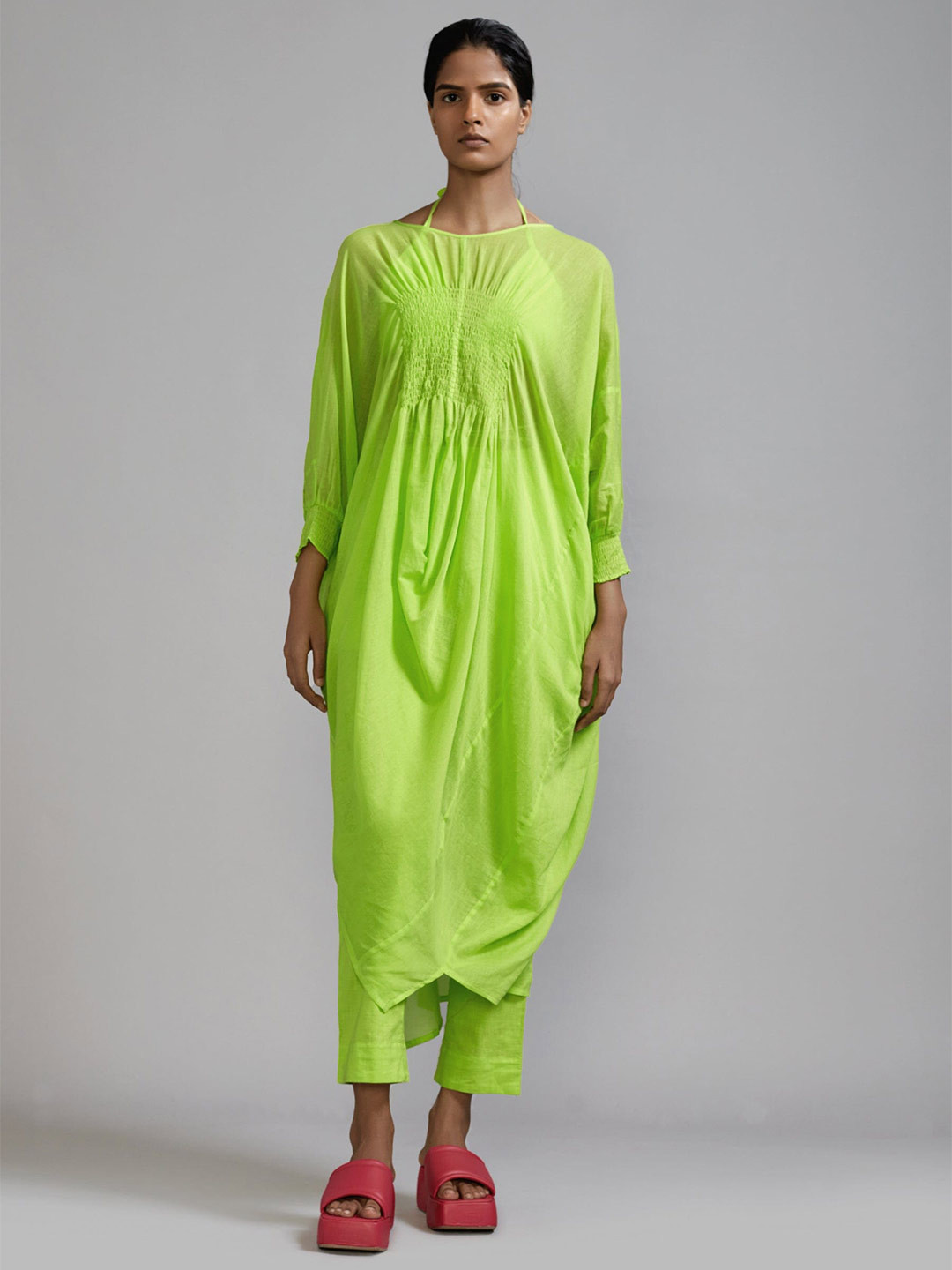 MATI Boat Neck Kurta & Trouser