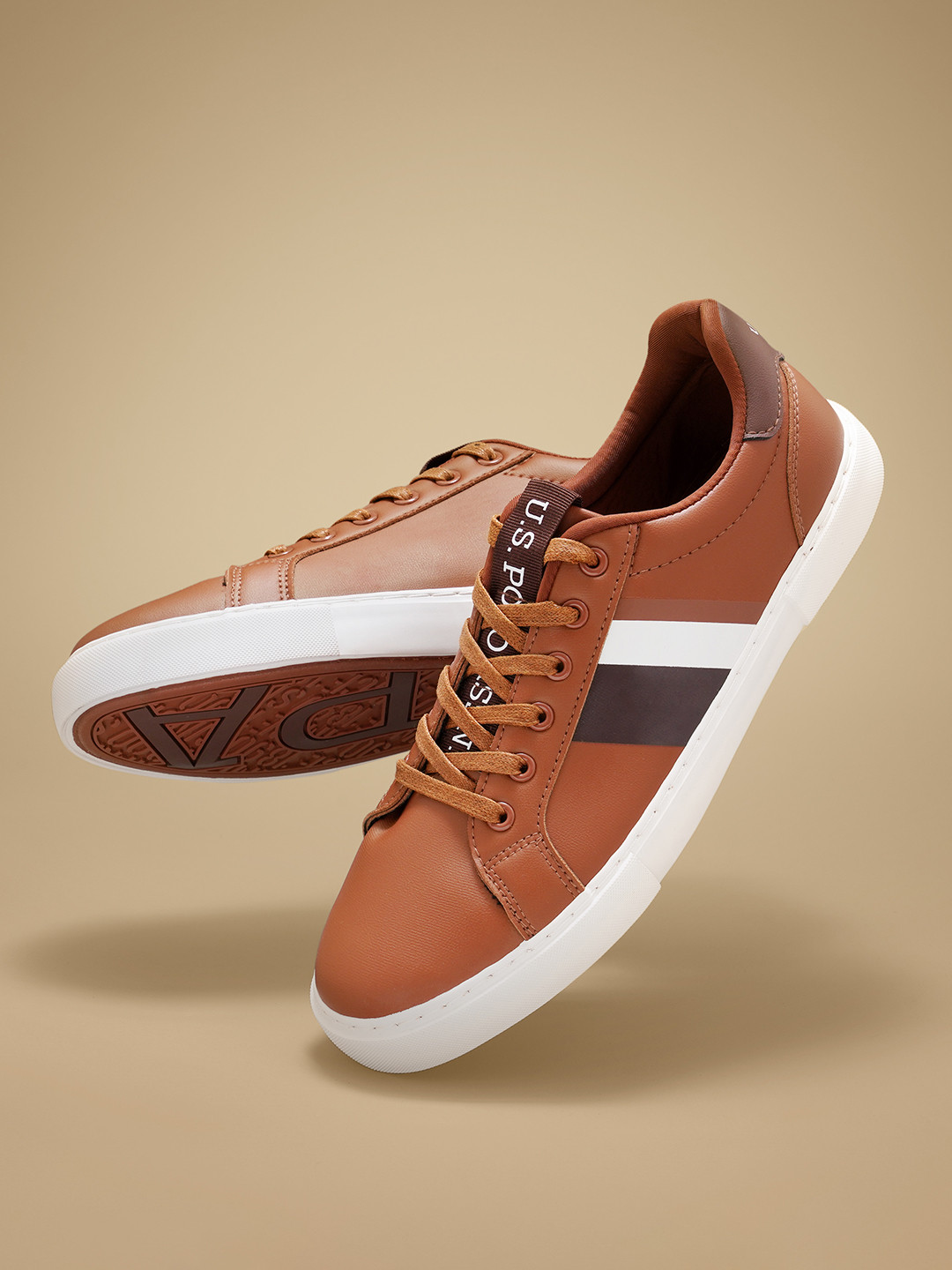 U.S. Polo Assn. Men Santos 2.0 Striped Sneakers