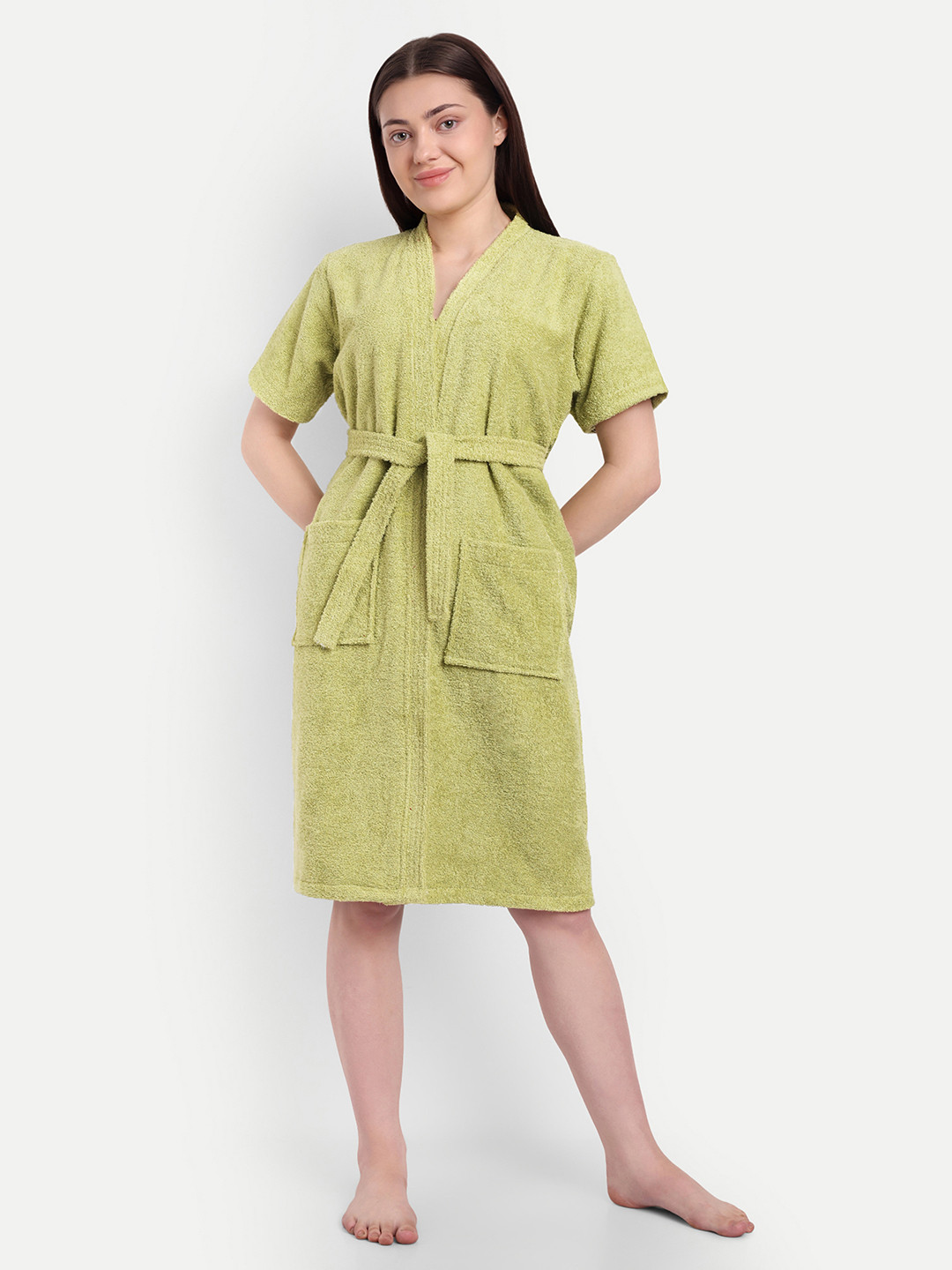 GAB Green Pure Cotton Bath Robe