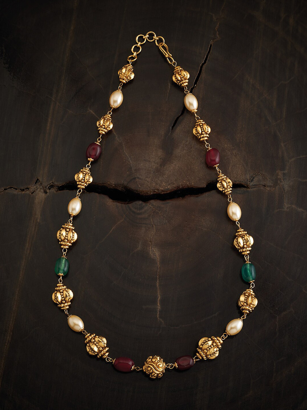 Kushal's Fashion Jewellery Copper Gold-Plated Antique Chain