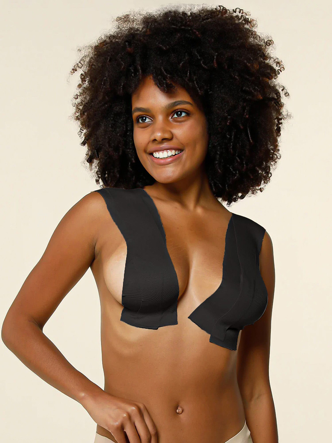 Bellofox Black Sweat Resistant Stick On Breast Lift Tape