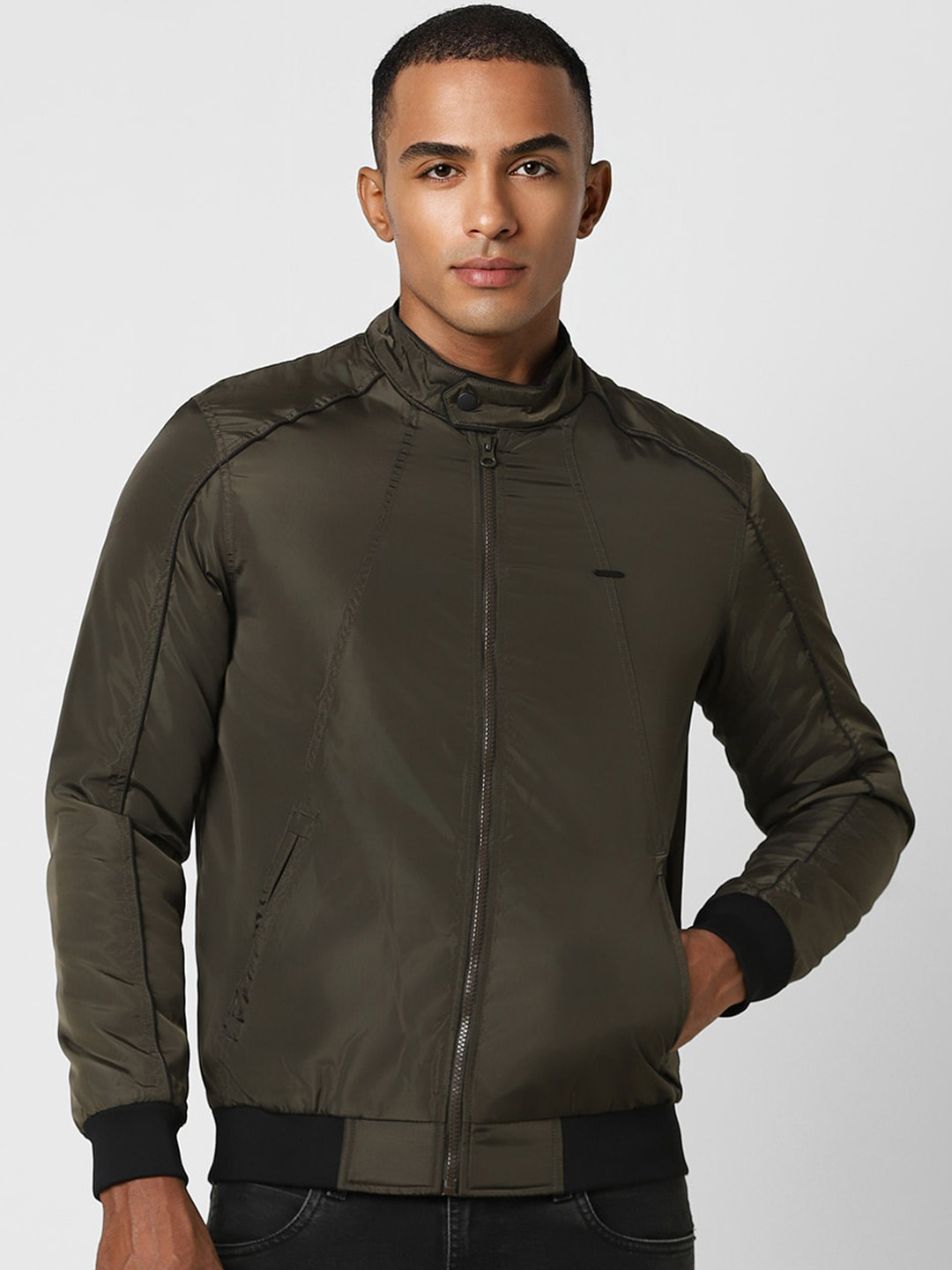 PETER ENGLAND UNIVERSITY Stand Collar Bomber Jacket