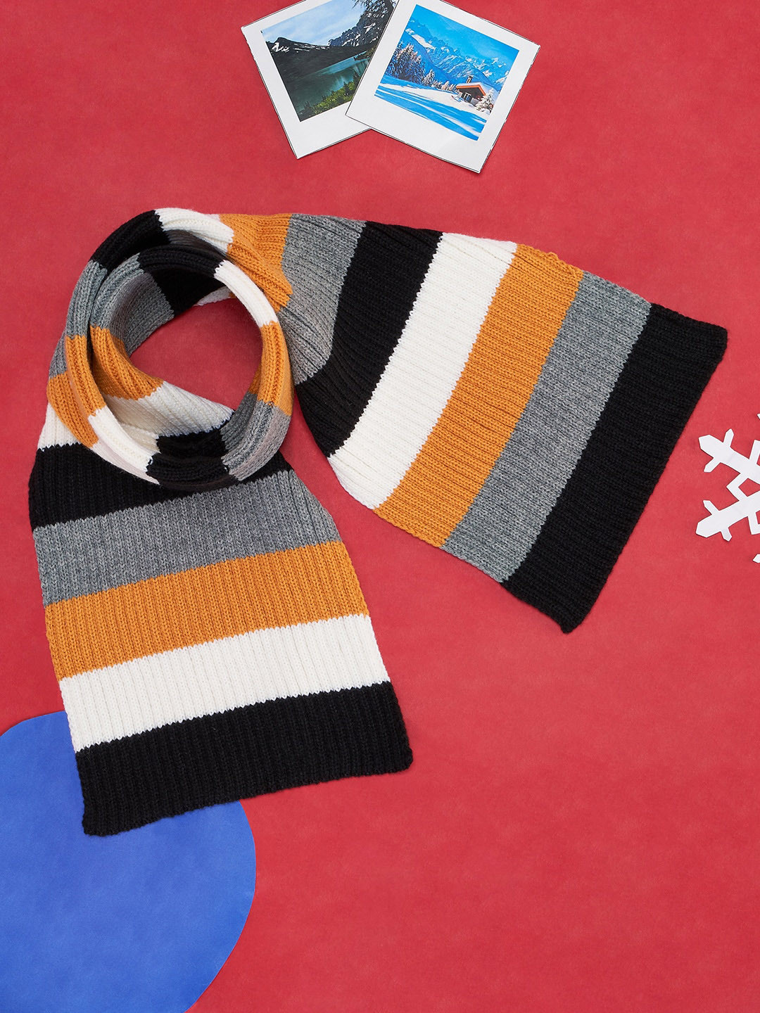Pantaloons Junior Boys Self Design Knitted Muffler