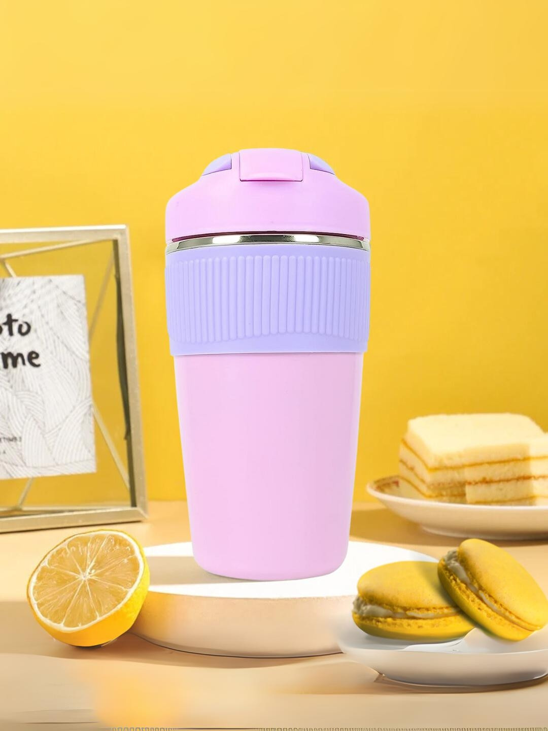 YELONA Rihan Name Personalised Pink Stainless Steel Handmade Mug-480ml