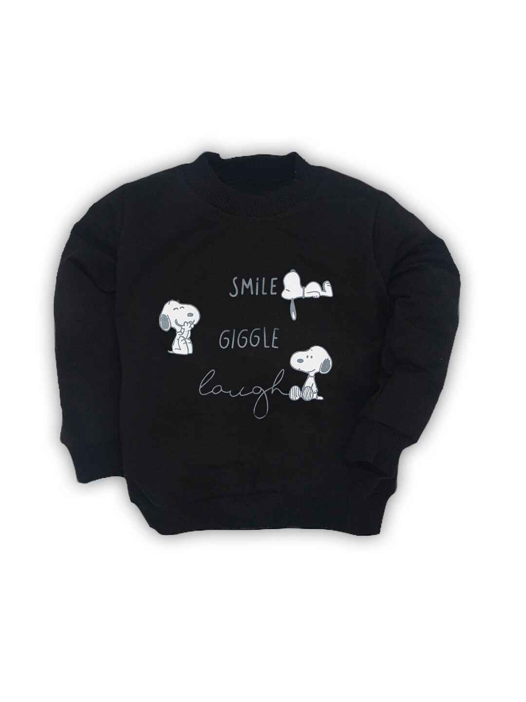 BAESD Kids Snoopy Printed Round Neck Cotton Pullover Sweatshirt