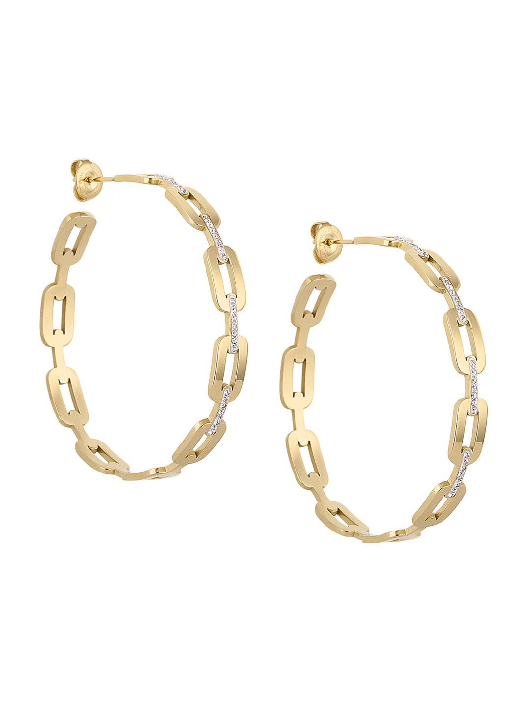 Daniel Klein Contemporary Half Hoop Earrings