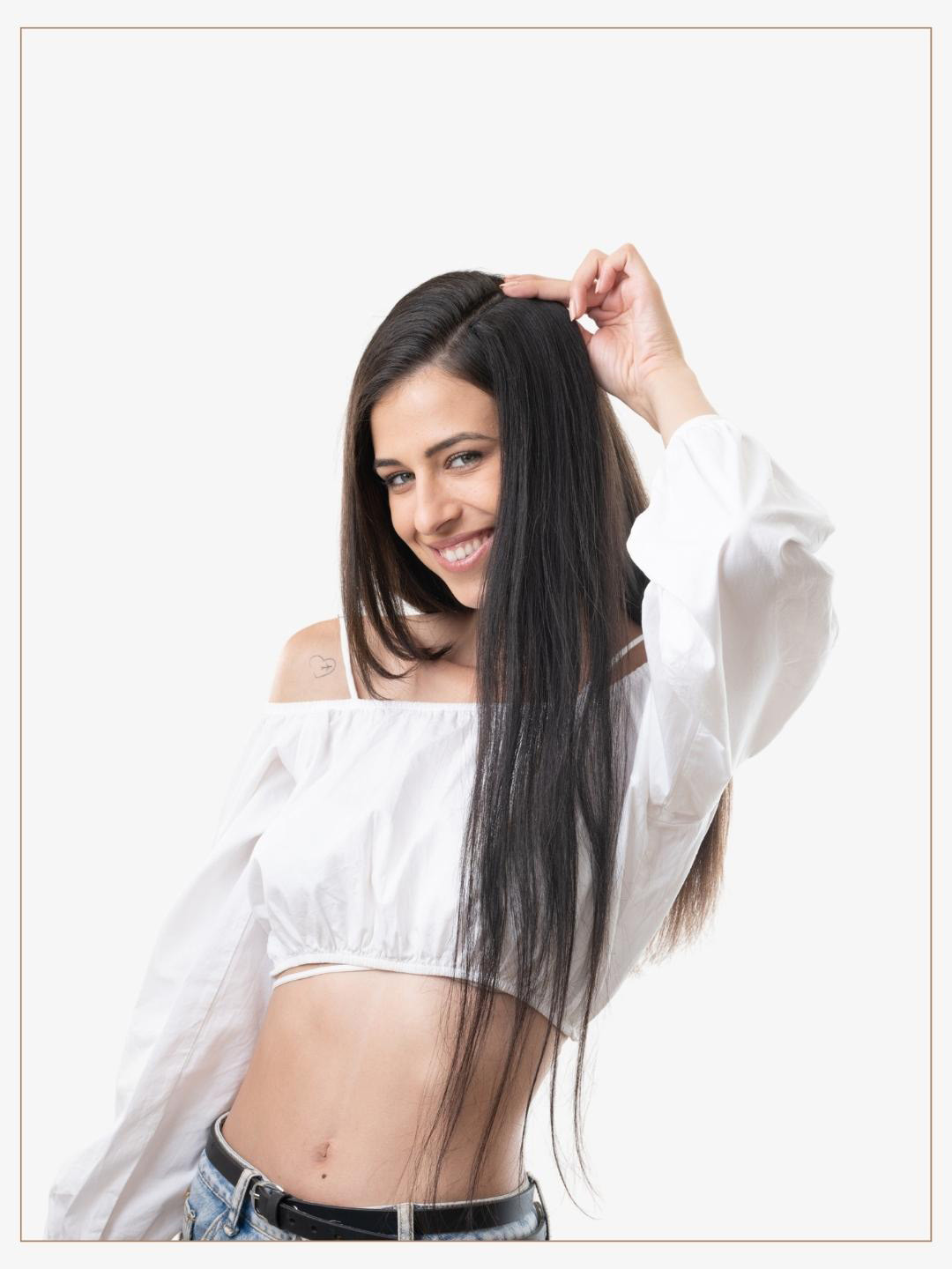 HAIR ORIGINALS Side Patch Clip-In Hair Extension - Natural Black