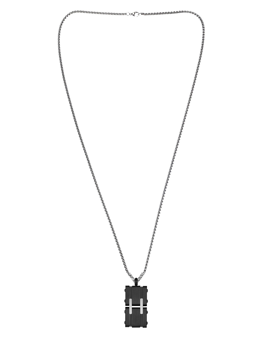 Daniel Klein Black Stainless Steel Pendant