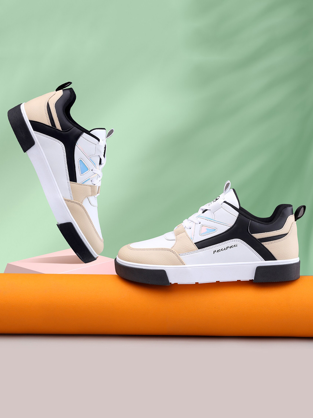 bacca bucci Men Happy Colourblocked Comfort Insole Basics Sneakers