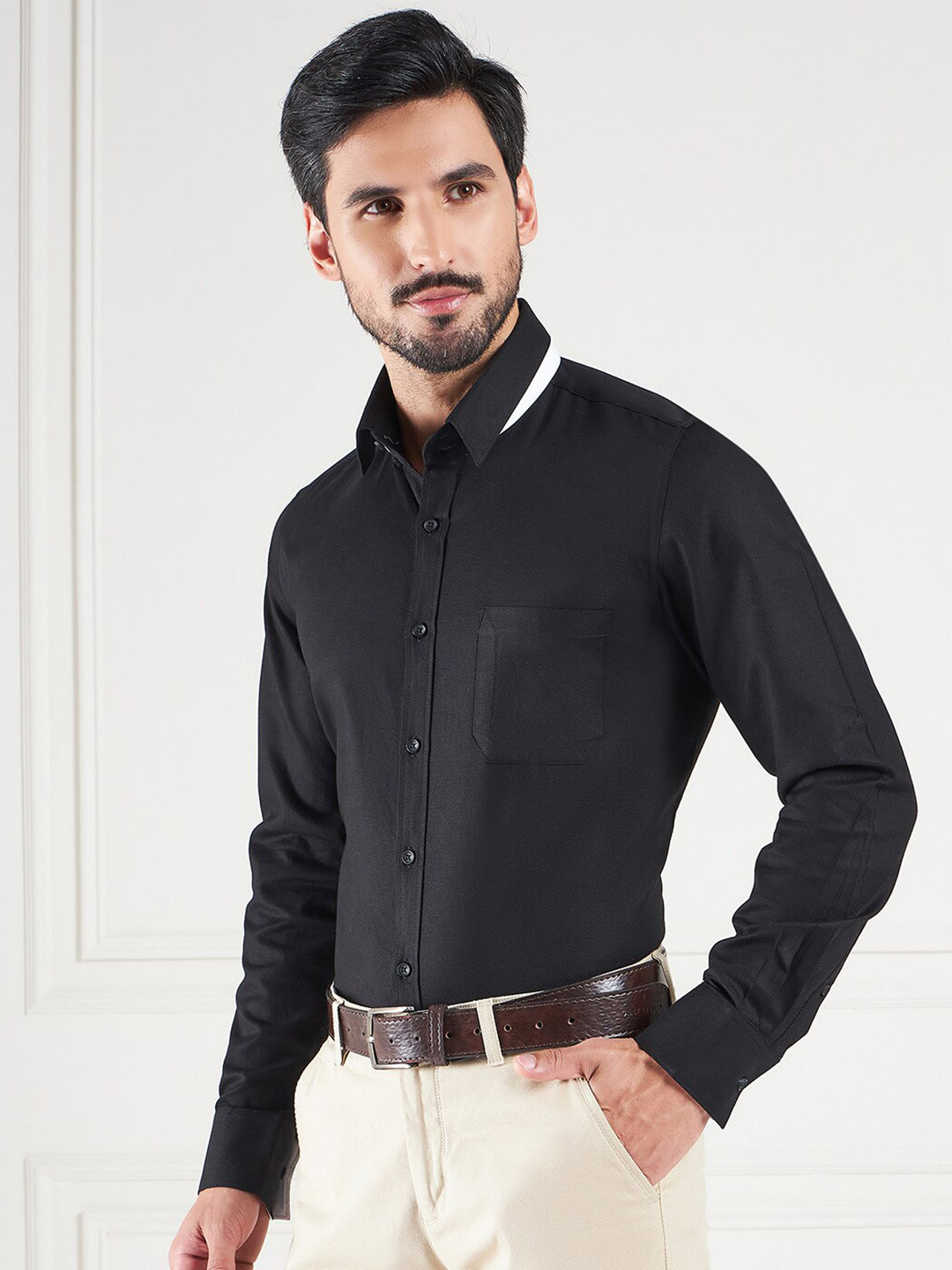LOUIS STITCH Comfort Long Sleeves Cotton Formal Shirt