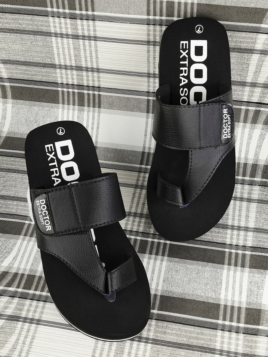 DOCTOR EXTRA SOFT Men Printed Orthopedic Diabetic Thong Flip-Flops