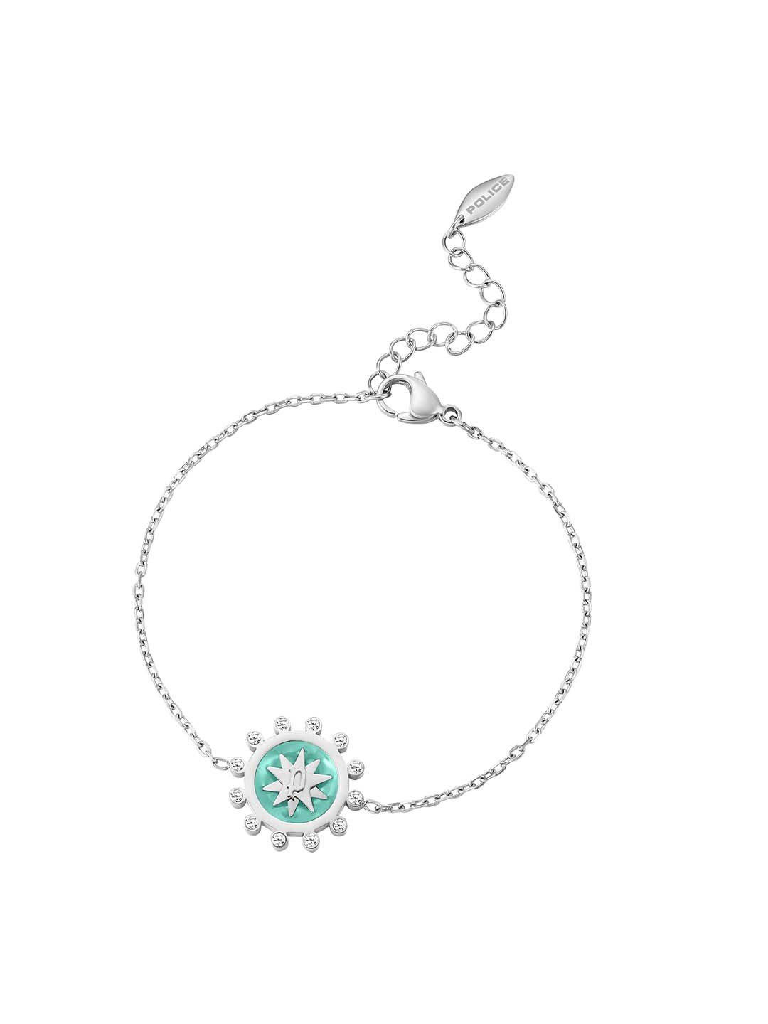 Police Stainless Steel Charm Bracelet