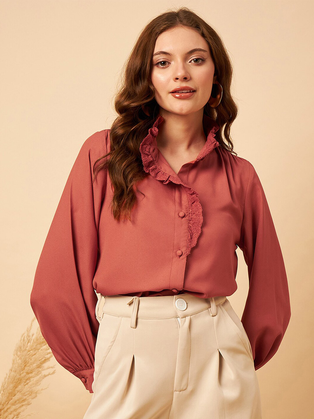 MINT STREET Classic Schiflli Casual Shirt