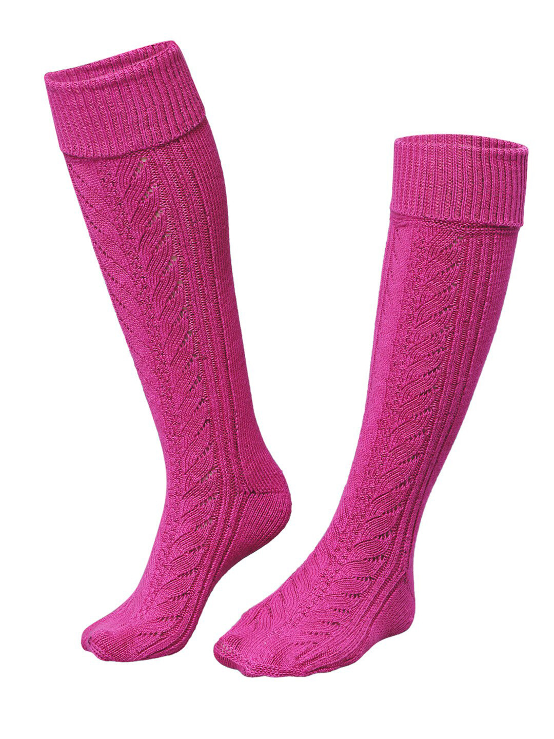 Bharatasya Women Patterned Cotton Knee Length Winter Socks