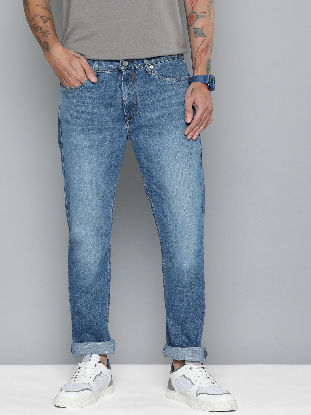 Levis Men 511 Slim Fit Light Fade Stretchable Jeans