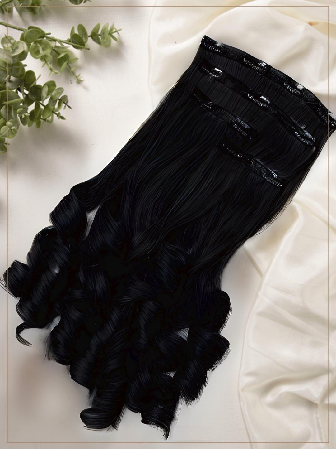 HAIR ORIGINALS 4 Piece Hair Extension Clip Set - Natural Black 16