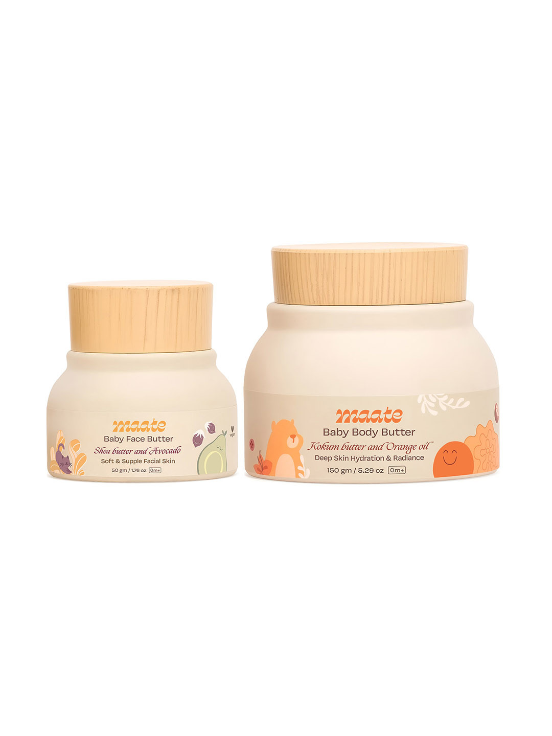 MAATE Baby Face Butter 50g & Body Butter 150g