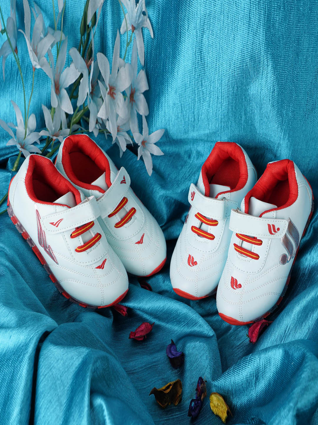 BAESD Kids Pack of 2 LED Lightweight Velcro Sneakers