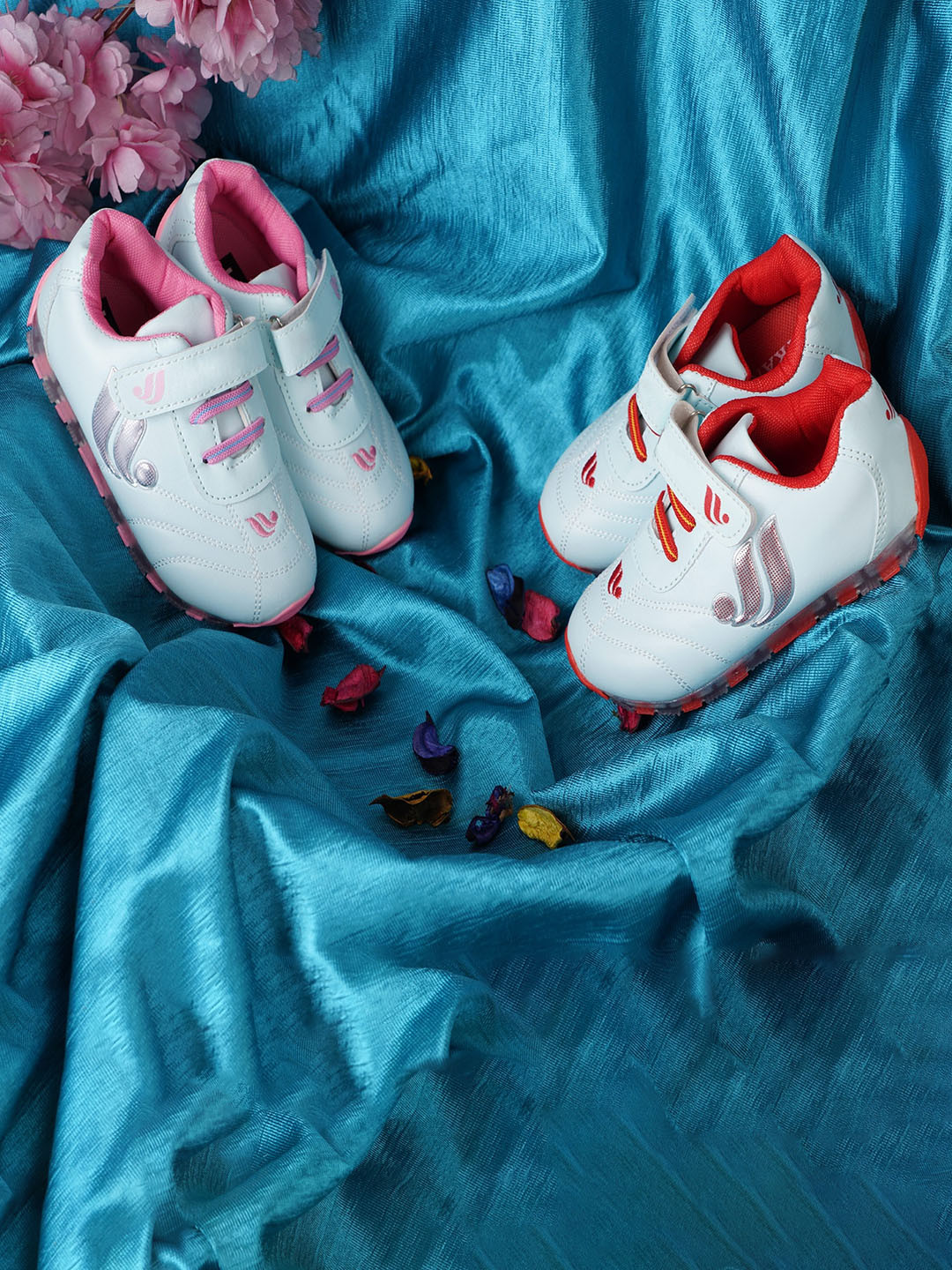 BAESD Kids Pack of 2 LED Lightweight Velcro Sneakers