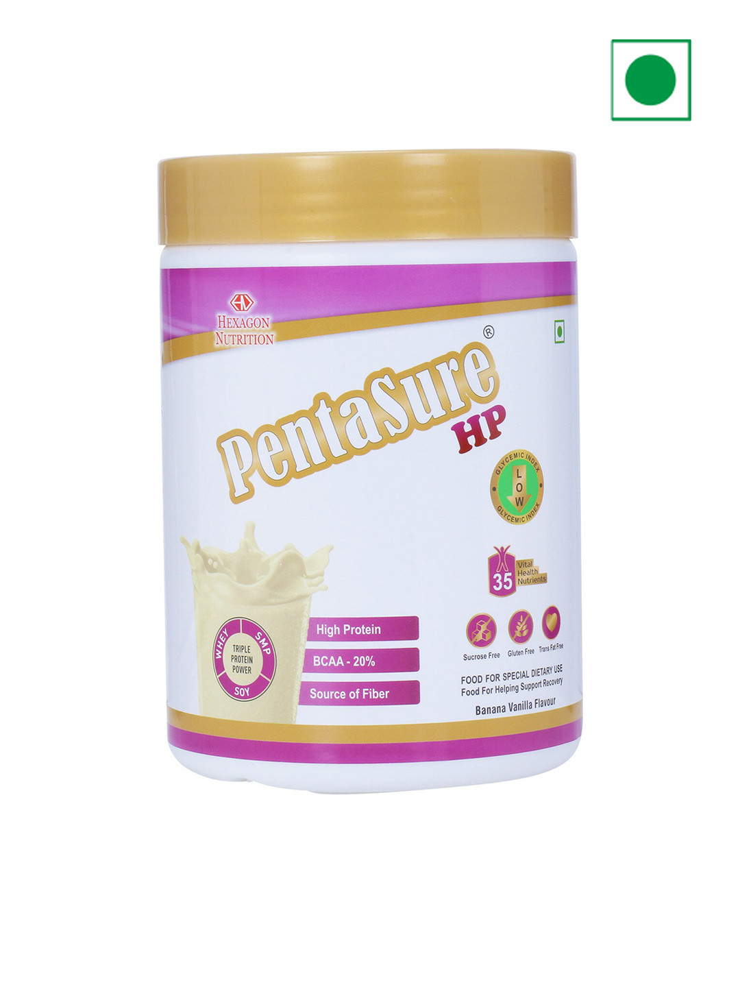 PentaSure HP Whey Protein Powder - Banana Vanilla - 400g