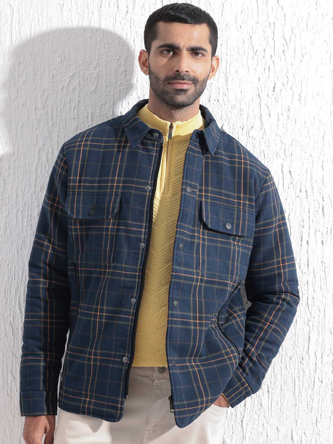 RARE RABBIT Men Hollis Tailored Fit Checked Jacket