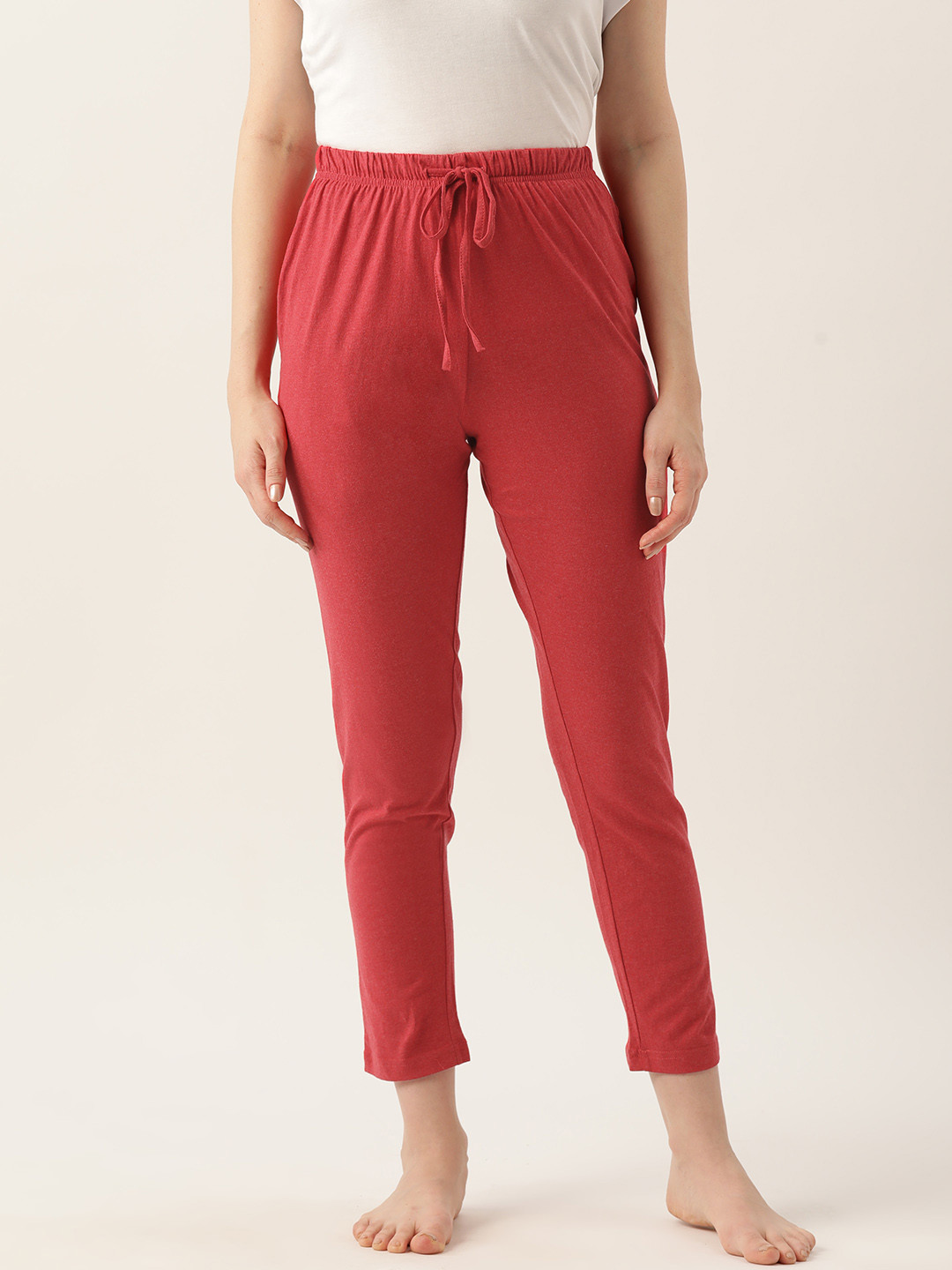 ETC High-Rise Slim Fit Pure Cotton Lounge Pants