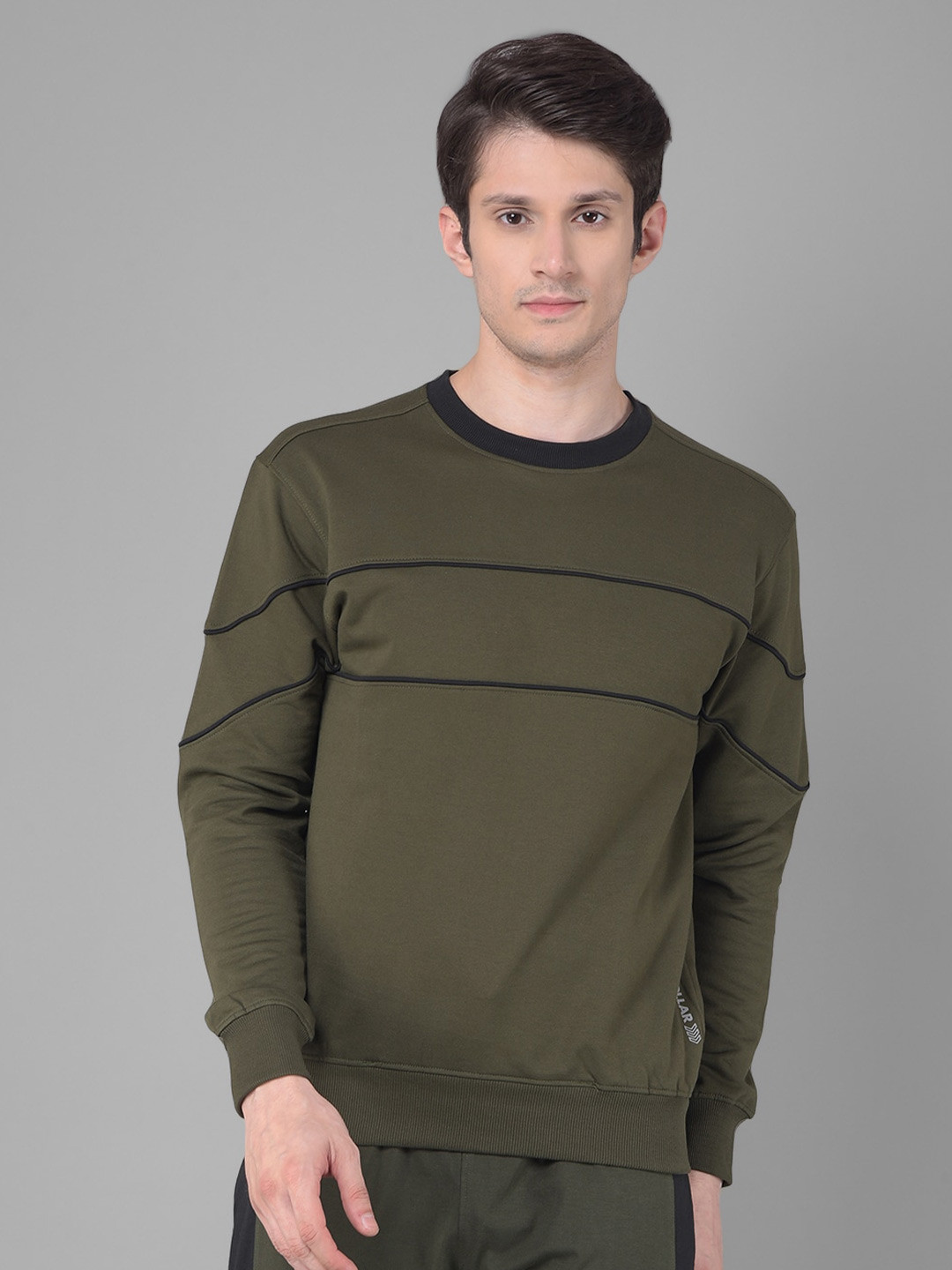 Dollar Round Neck Pullover Cotton Sweatshirt