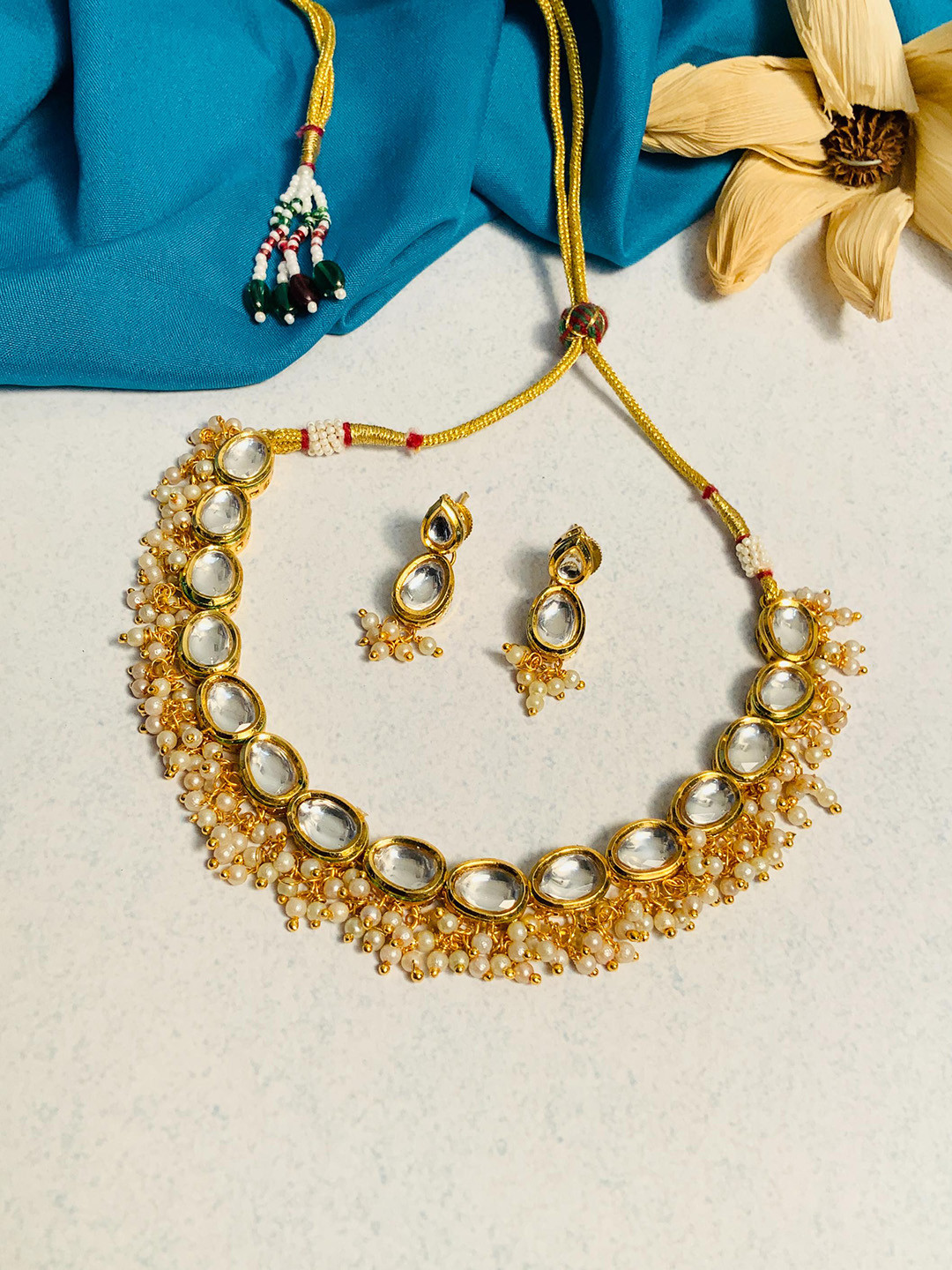 ABDESIGNS Gold Plated Chocker Jewellery Set