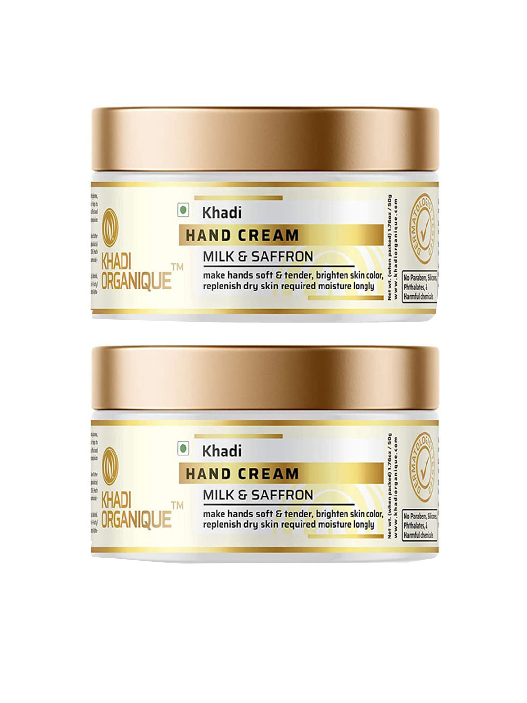 Khadi Organique 2-Pcs Hand Cream For Dry & Rough Hands - 50g Each