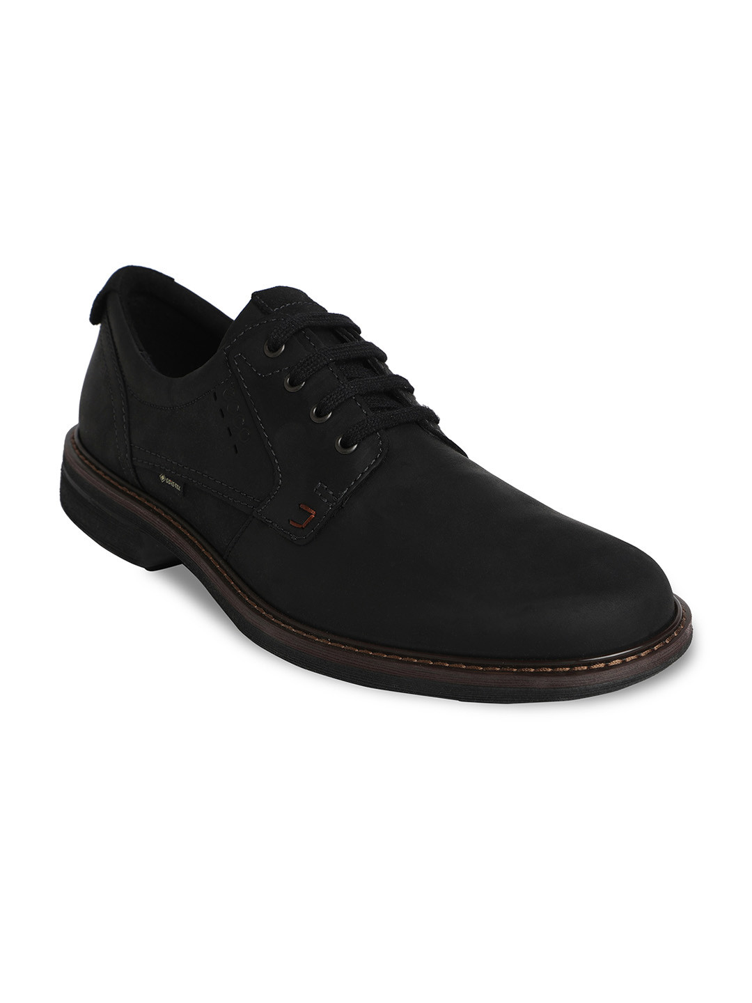 ECCO Men Turn Black Nubuck Regular Formal Shoes