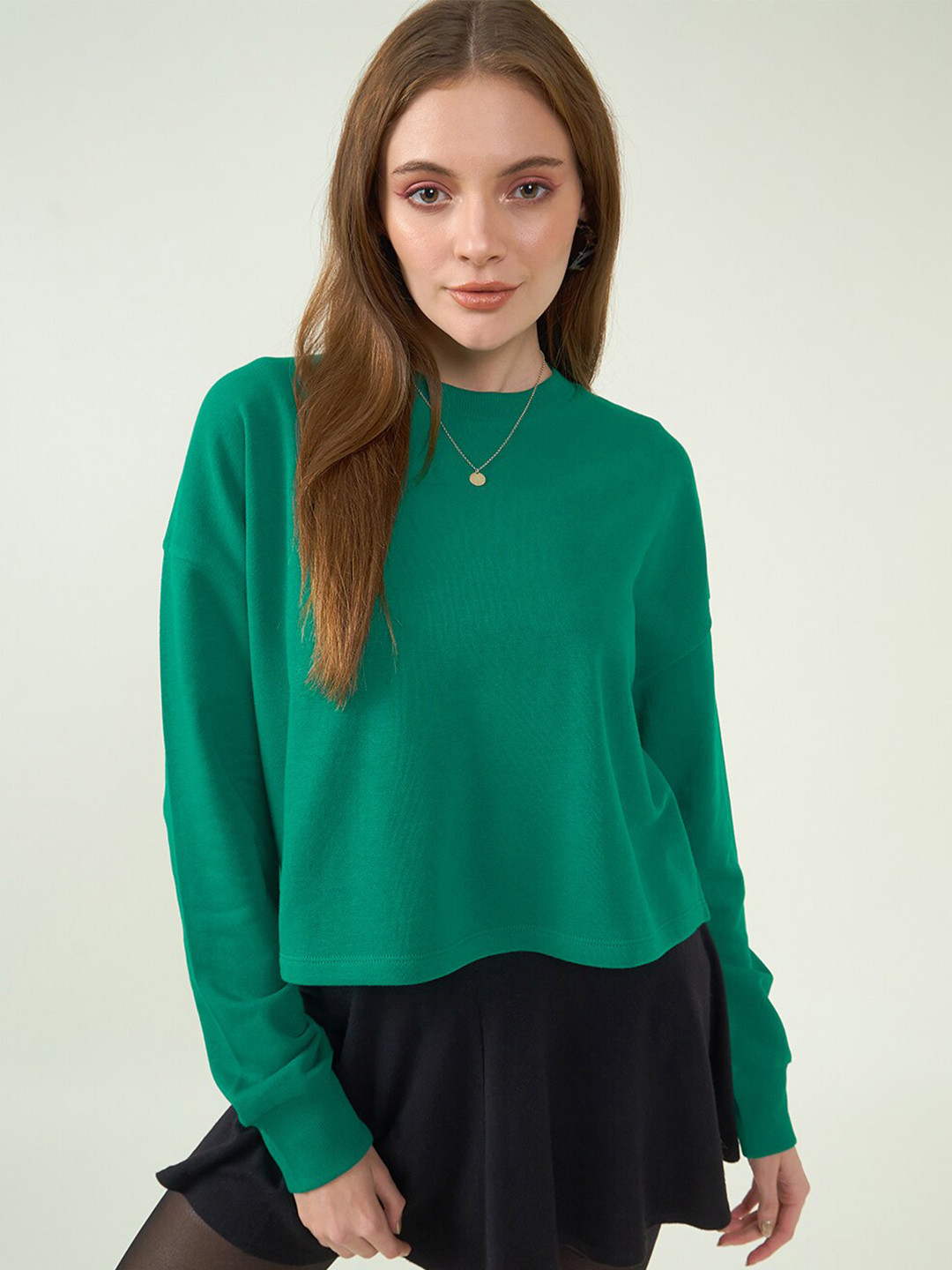 Strong And Brave Odour Free Cotton Regular Fit Pullover Sweatshirt