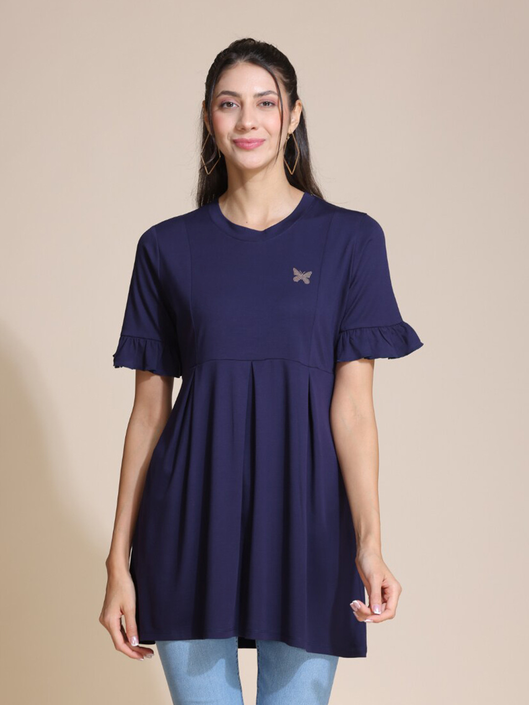 TITTLI Round Neck Knitted Tunic