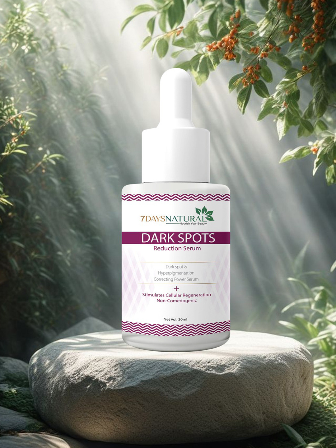 7DAYSNATURAL Organic Dark Spots Removal Serum For Pigmentation & Anti-pigmentation - 30ml