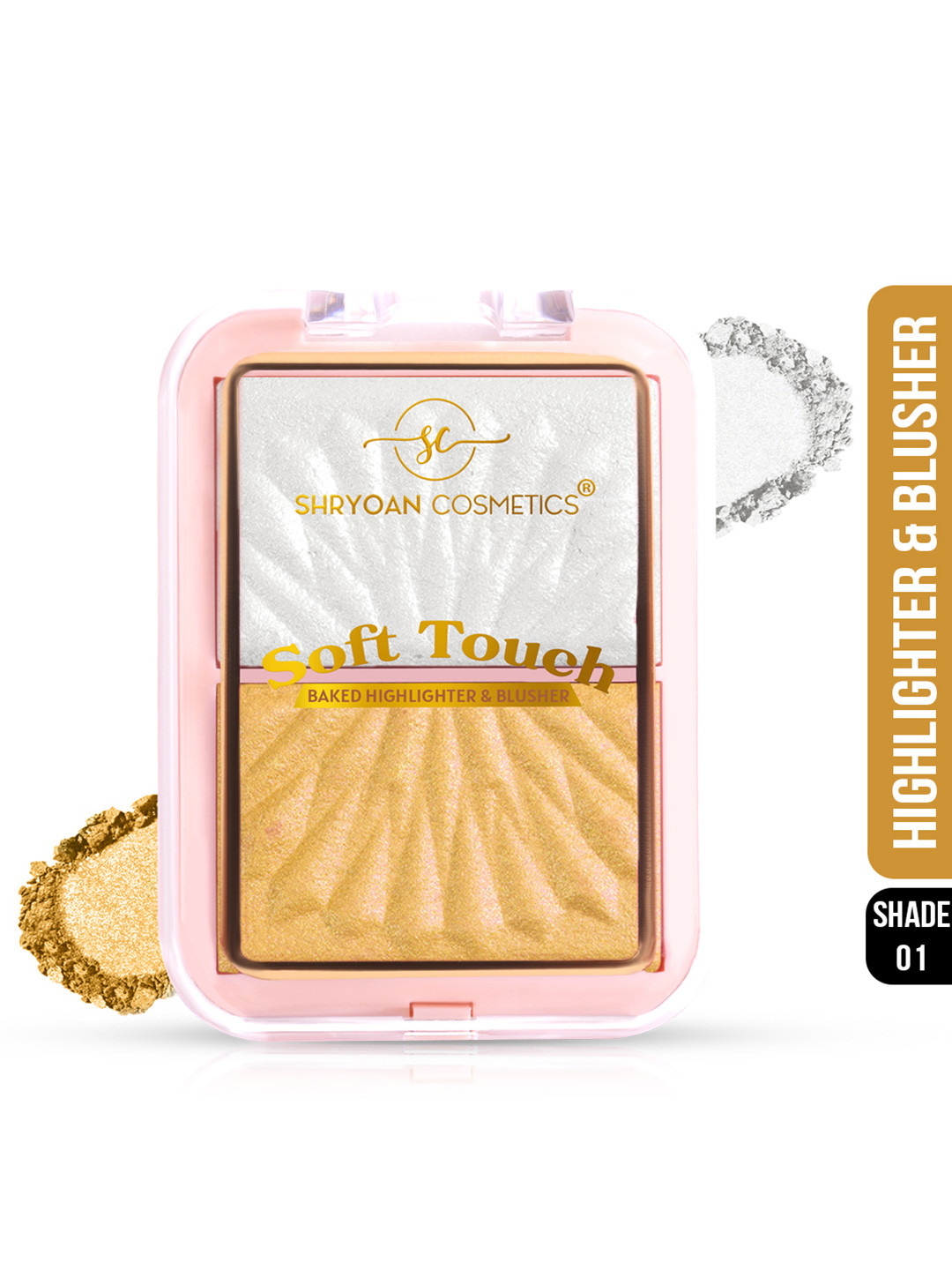SHRYOAN Soft Touch Backed Highlighter & Blush - 01