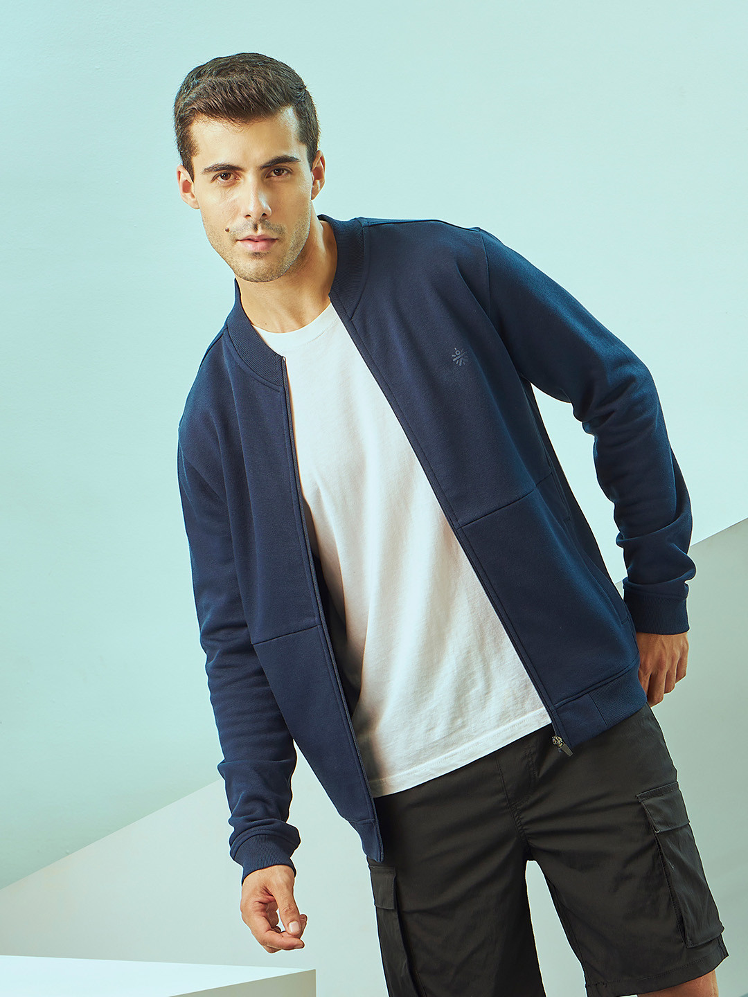 CULT Panelled Zip-Front Sweatshirt