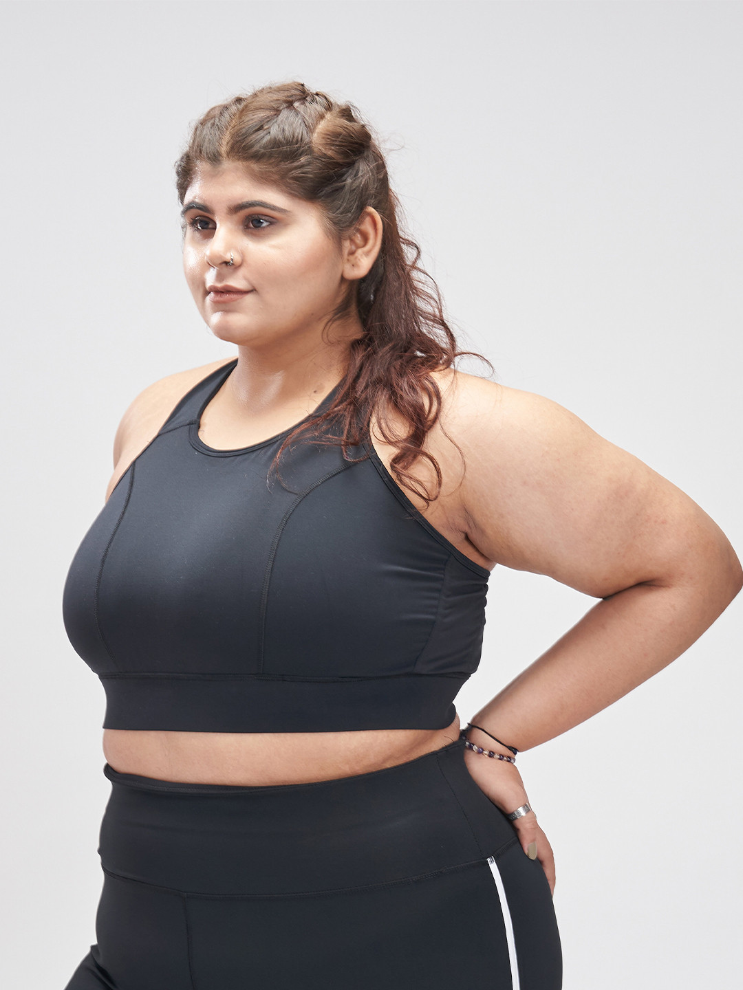 SPIRIT ANIMAL Plus Size Full Coverage Moisture Wicking High Support Workout Bra