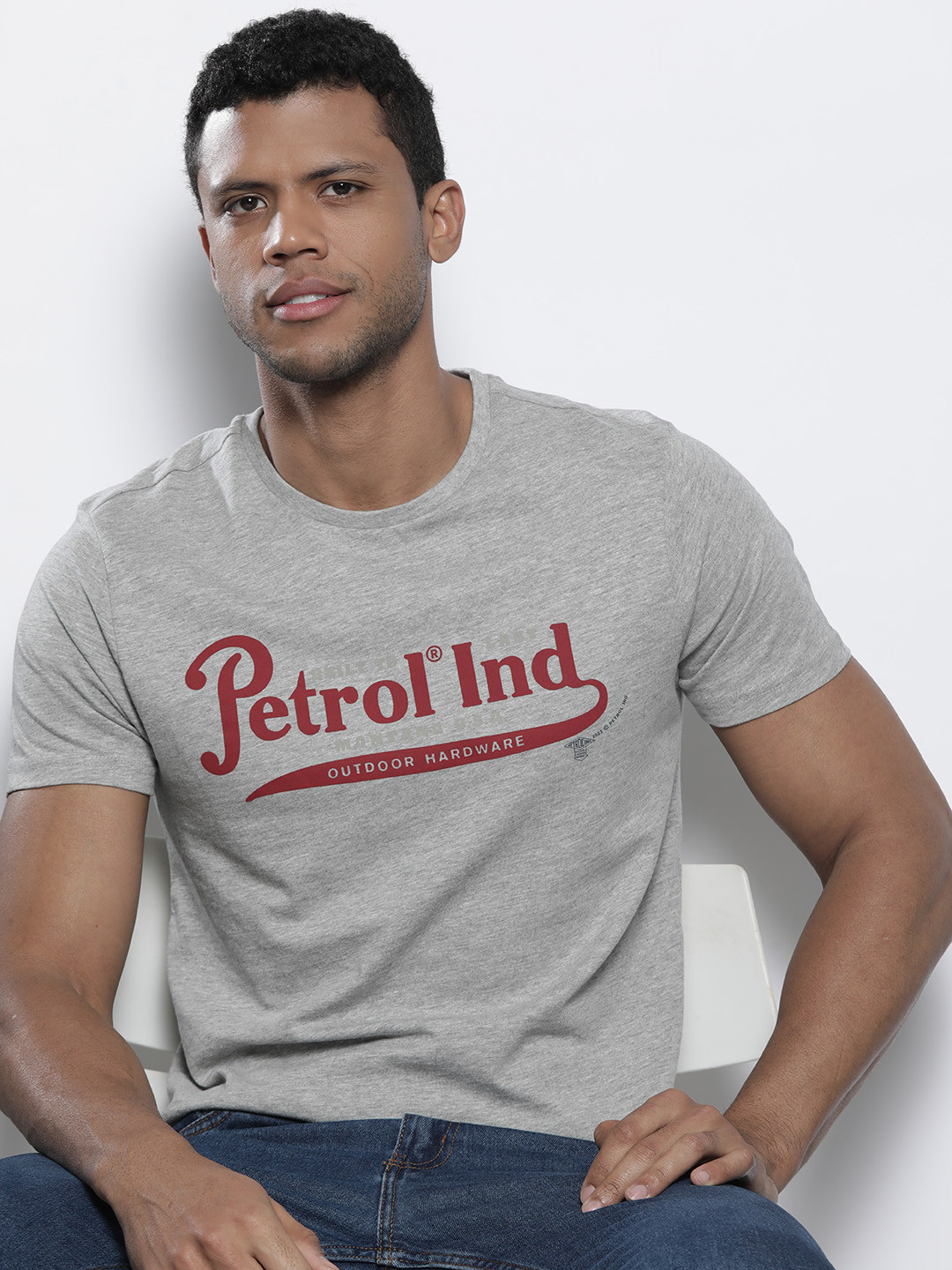 Petrol Brand Logo Print T-shirt