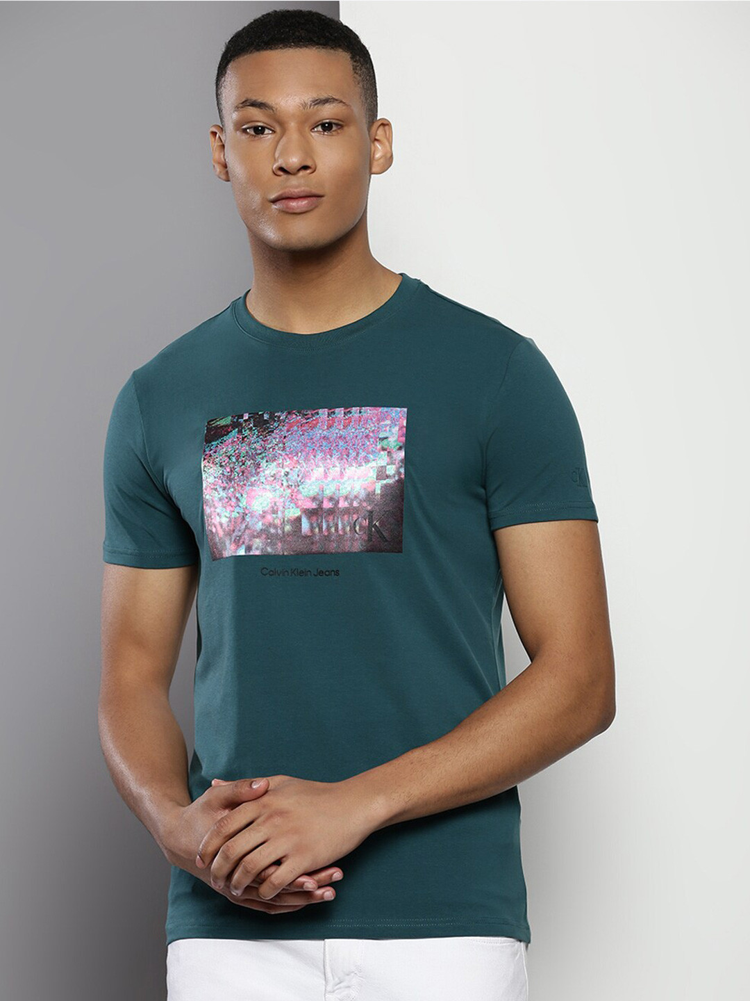 Calvin Klein Jeans Graphic Printed Slim Fit T-Shirt