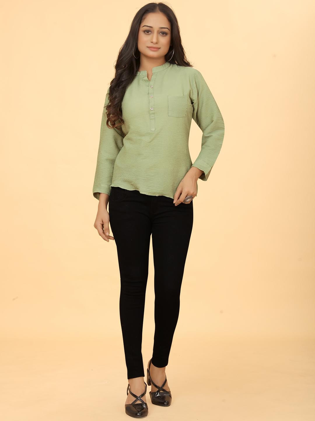 Kesudi Mandarin Collar Tunic
