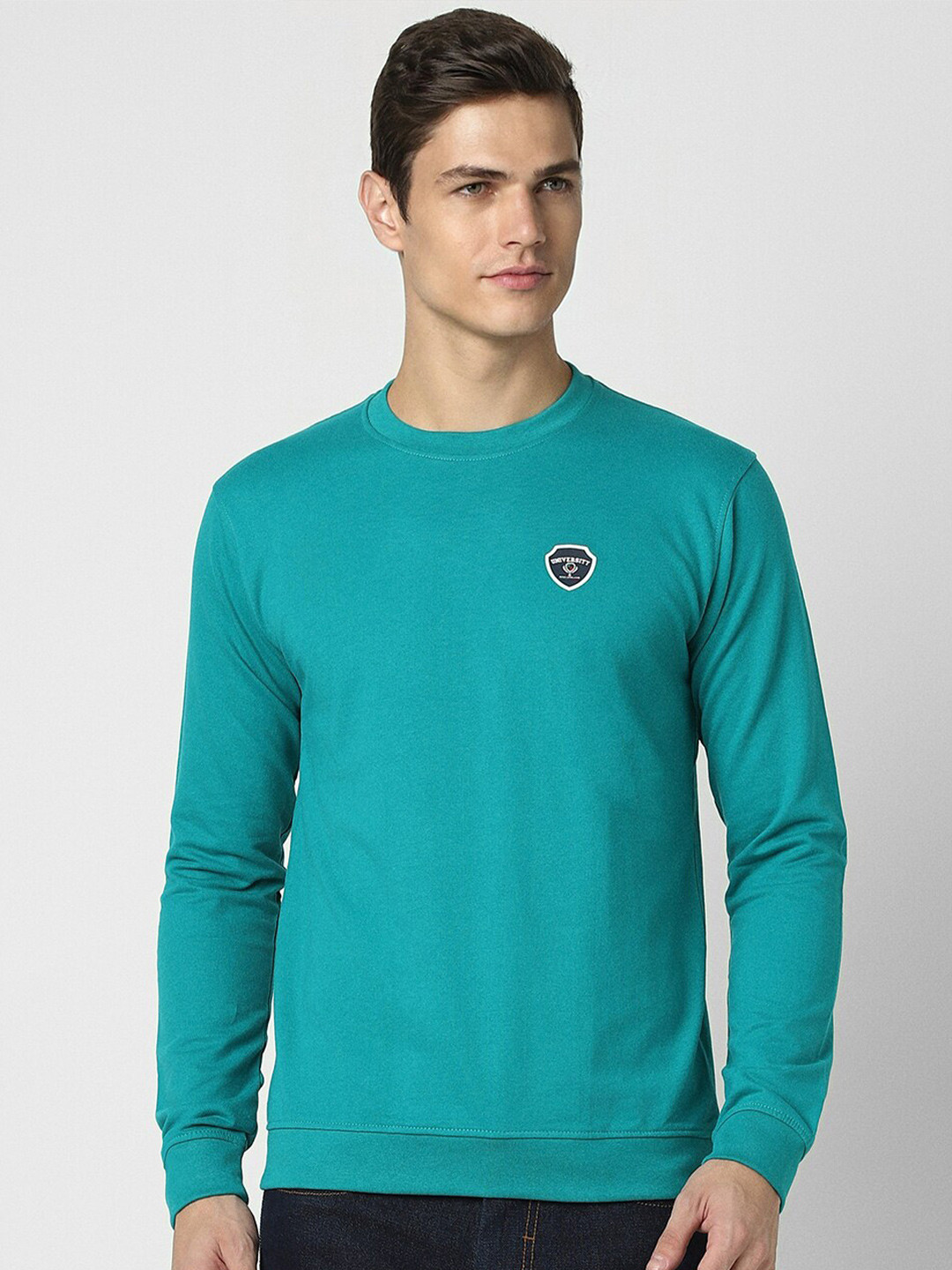PETER ENGLAND UNIVERSITY Round Neck Cotton Pullover