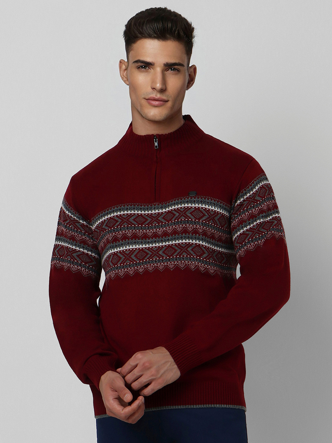 Peter England Casuals Men Maroon