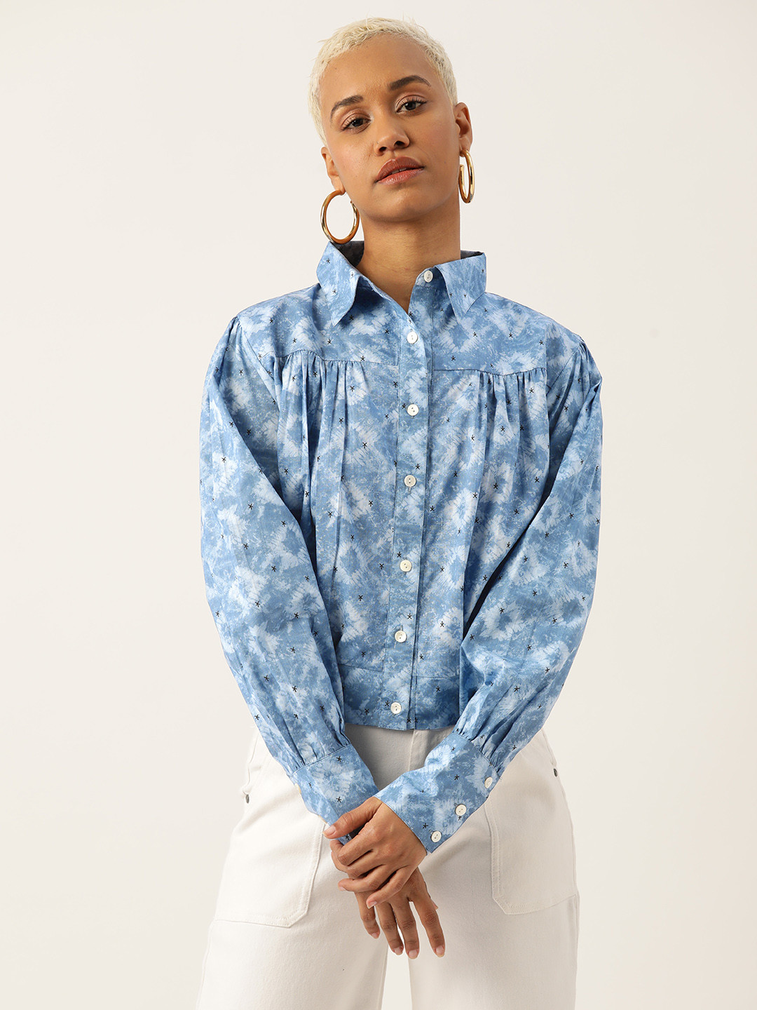 LABEL REGALIA Modern Boxy Printed Casual Shirt