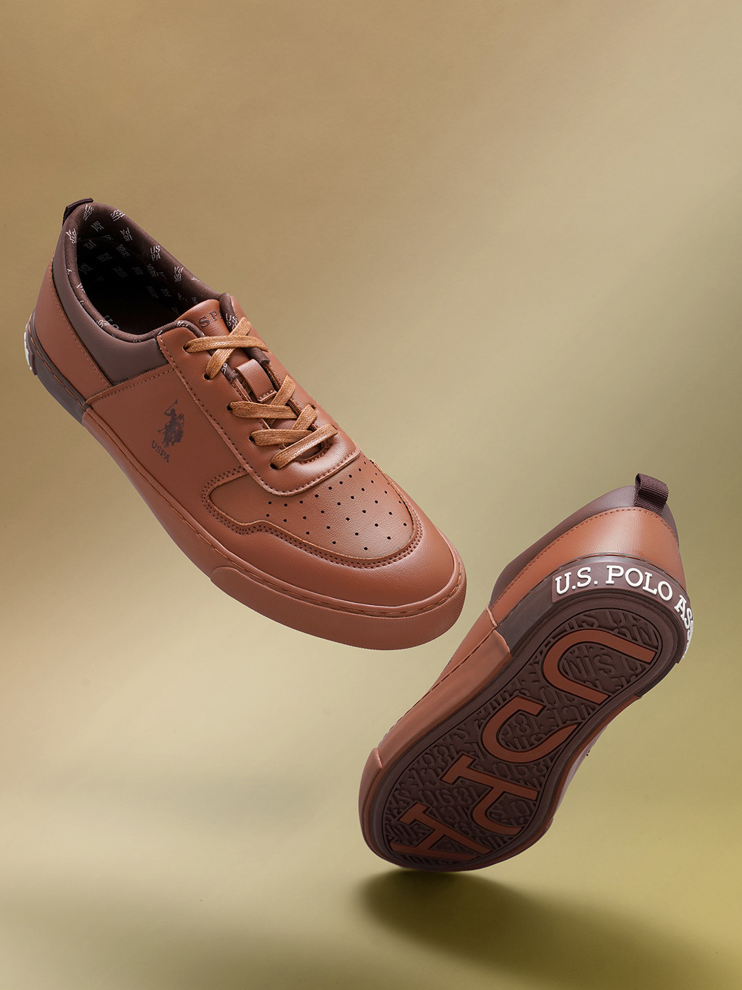 U.S. Polo Assn. Men CLANAL Perforations Comfort Insole Basics Sneakers