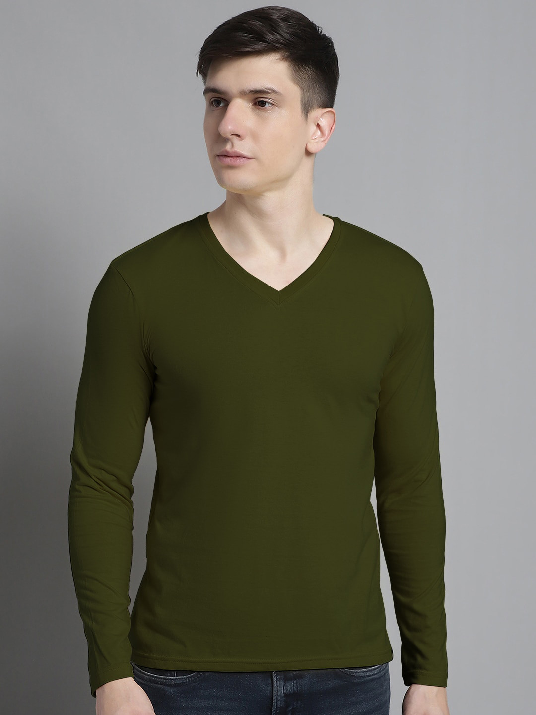 FBAR V-Neck Skin Friendly Pure Cotton T-shirt