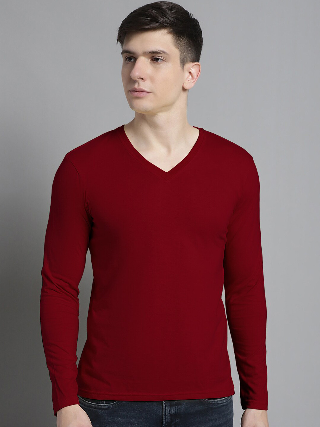 FBAR V-Neck Pure Cotton T-shirt